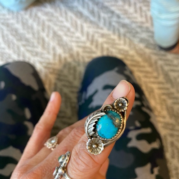 Sterling turquoise ring - Picture 1 of 1